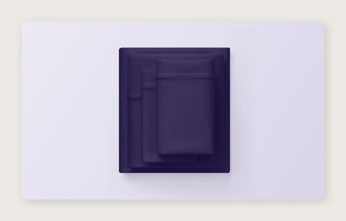 Purple Soft Stretch Sheets Deep Purple