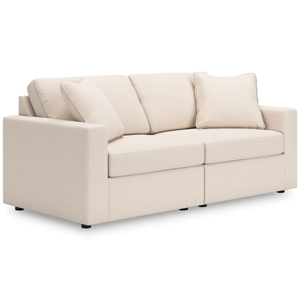 Ashley Modmax 2-Piece Modular Next-Gen Nuvella™ Performance Fabric Loveseat