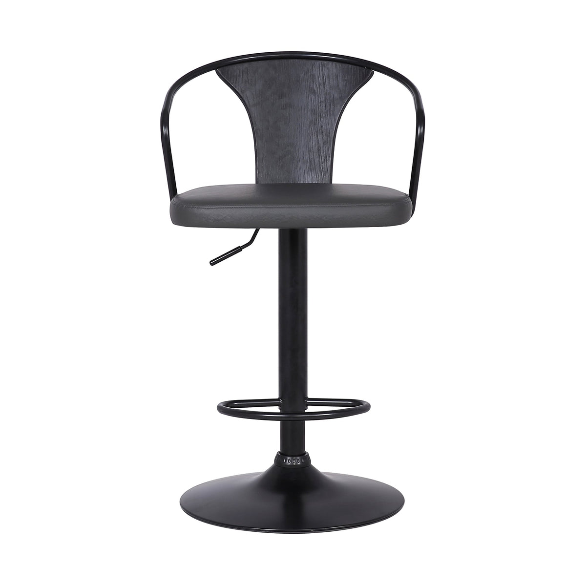 Eagle Adjustable Height Swivel Bar Stool Gray
