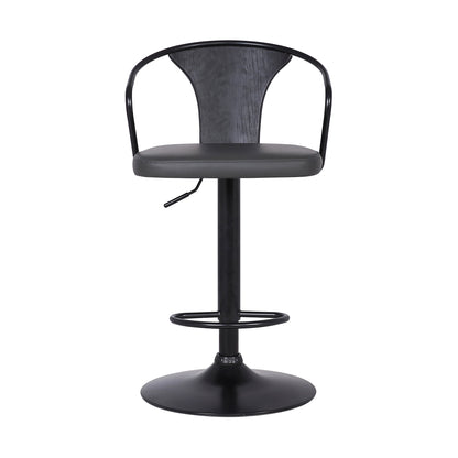 Eagle Adjustable Height Swivel Bar Stool Gray