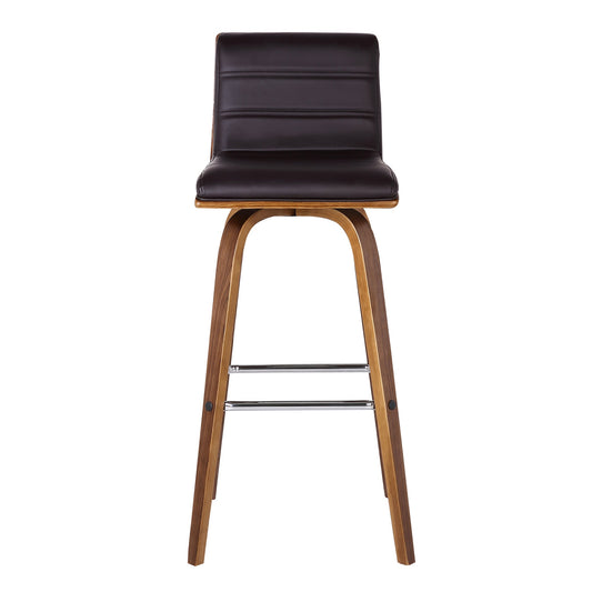 Vienna 26" Counter Height Swivel Bar Stool Brown