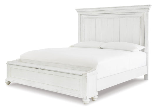 Kanwyn Panel Bed with Storage Bench Queen