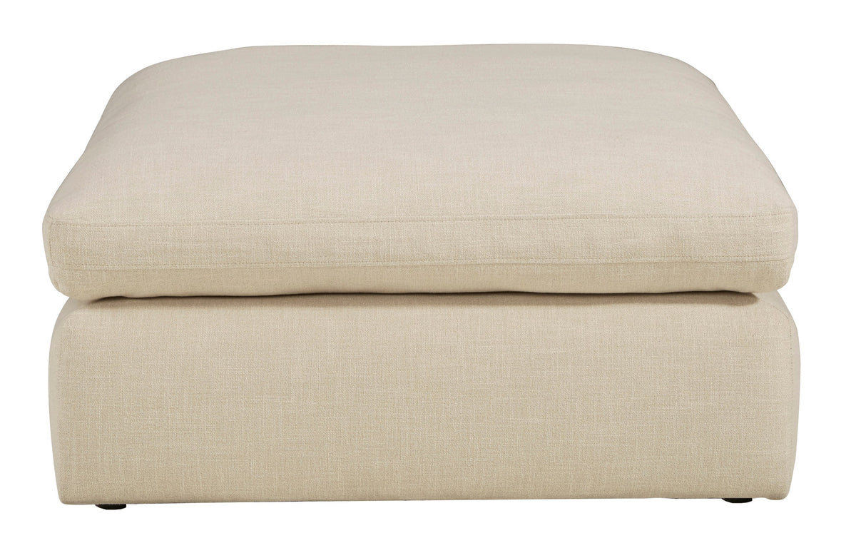 Elyza Oversized Accent Ottoman Linen
