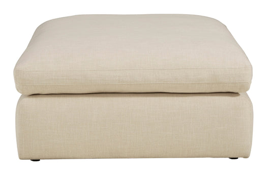 Elyza Oversized Accent Ottoman Linen