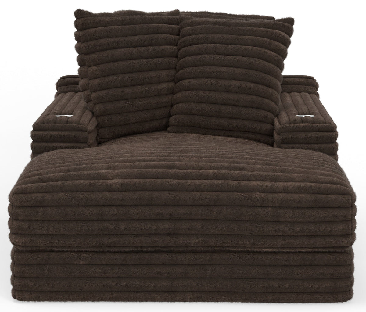 Cuddle King Oversized Chaise Chocolate