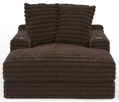 Cuddle King Oversized Chaise Chocolate