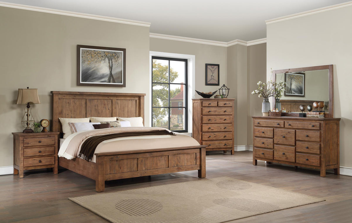Valier 5-Piece Panel Bedroom Set King