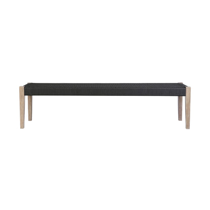 Camino Indoor Outdoor Dining Bench Black