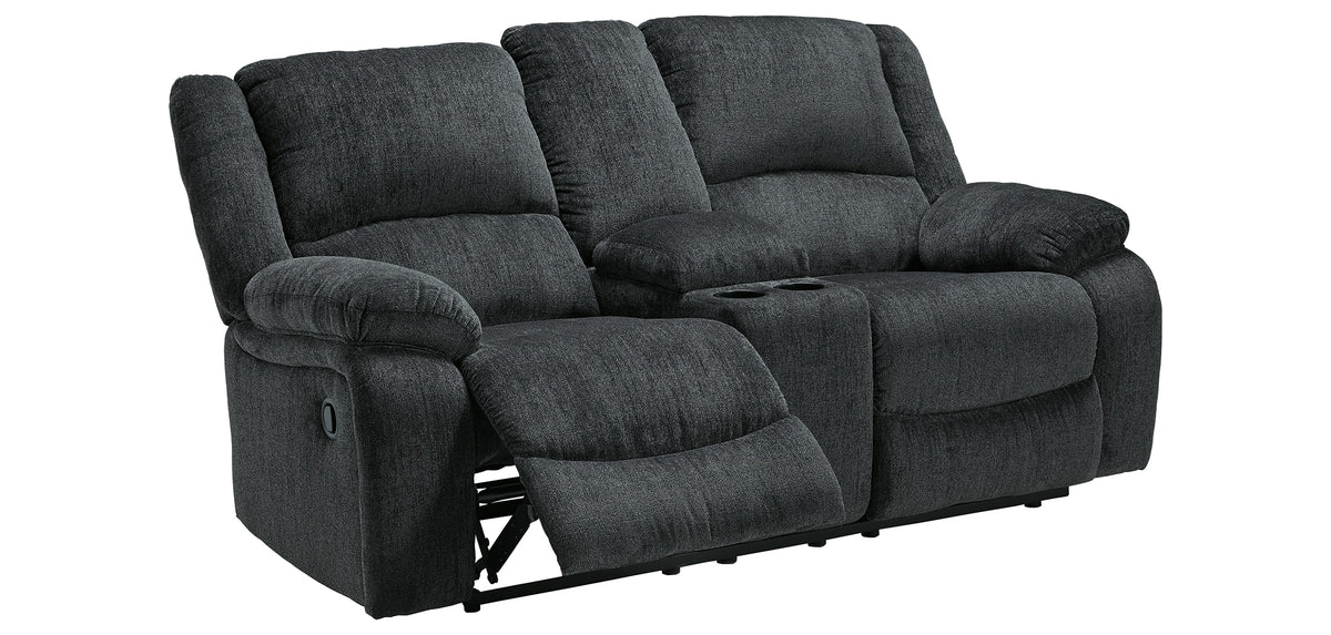 Draycoll Reclining Loveseat with Console