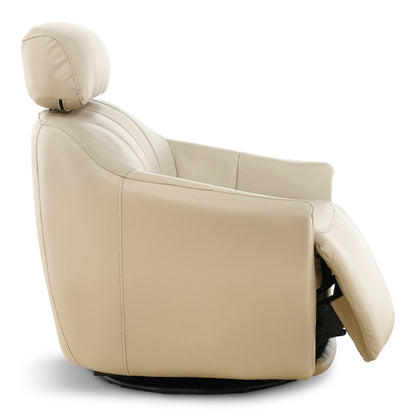 Warren Leather Swivel Power Recliner
