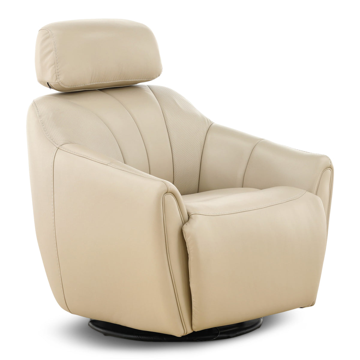 Warren Leather Swivel Power Recliner