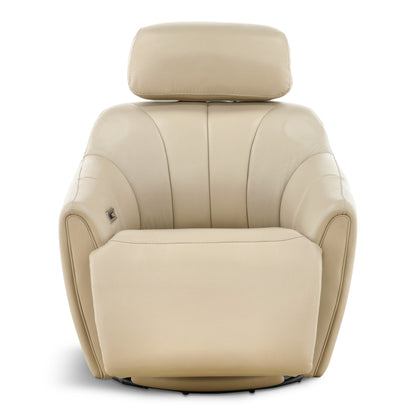 Warren Leather Swivel Power Recliner