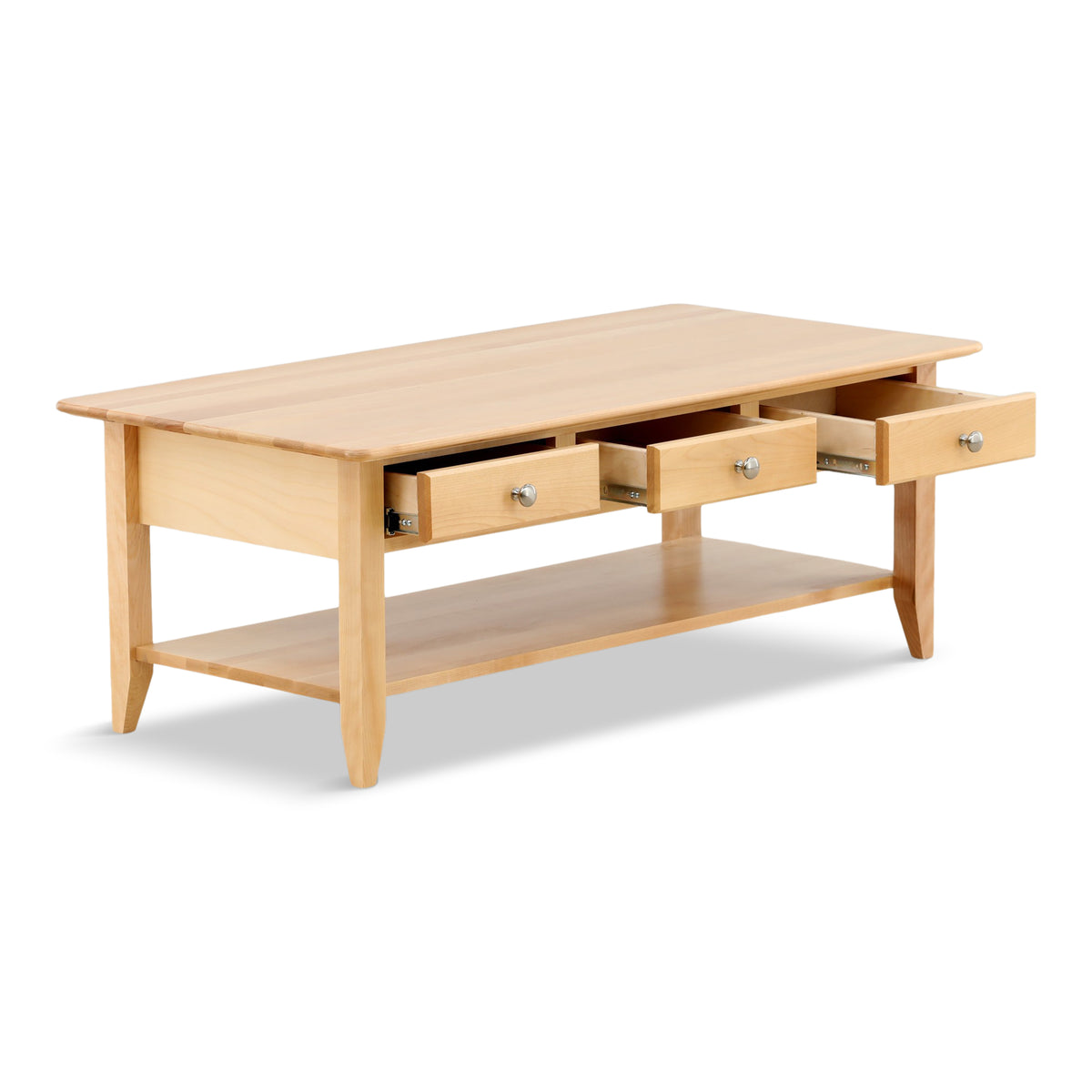 Stratford Cocktail Table with Drawer and Shelf