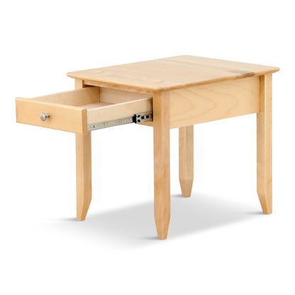 Stratford End Table with Drawer and Shelf