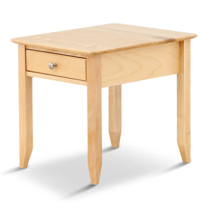 Stratford End Table with Drawer and Shelf
