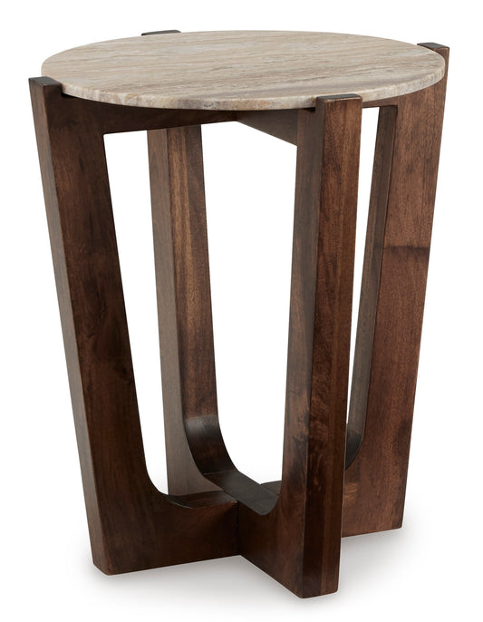 Tanidore Round End Table - alternate view