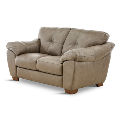 Camy Leather Loveseat