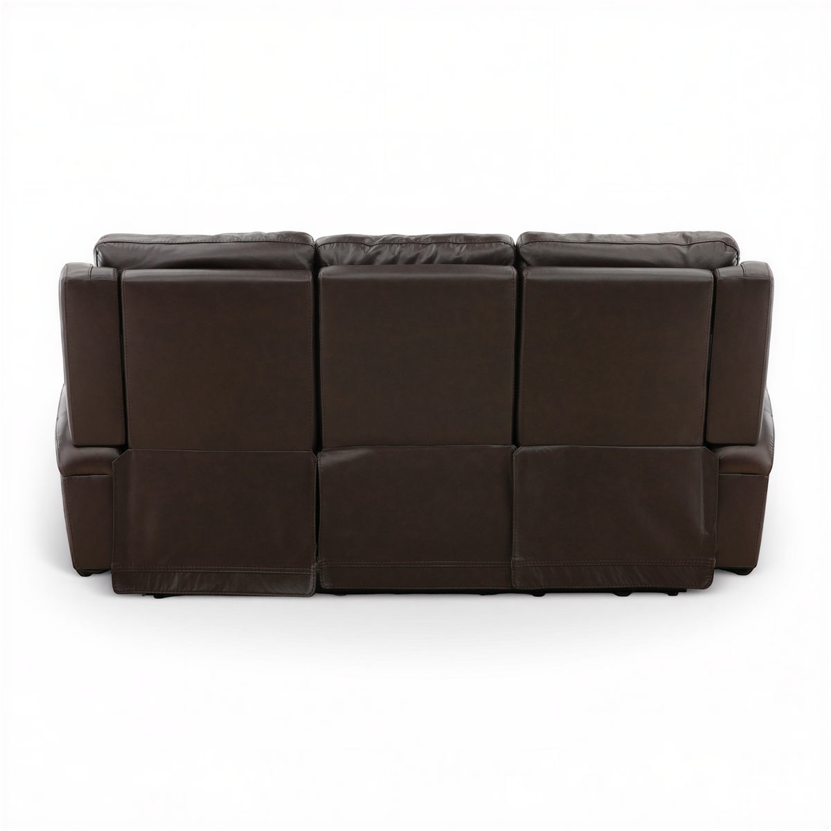 Flexsteel Trey Leather Power Reclining Sofa with Drop-Down Table