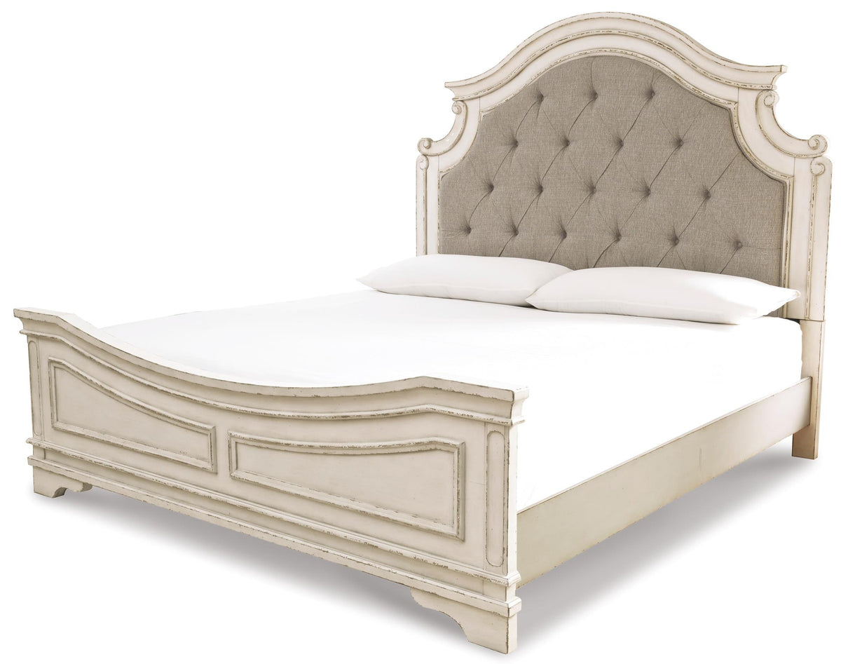 Realyn Upholstered Panel Bed King