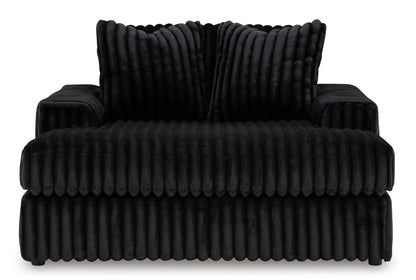 Ashley Midnight-Madness Oversized Chaise Black