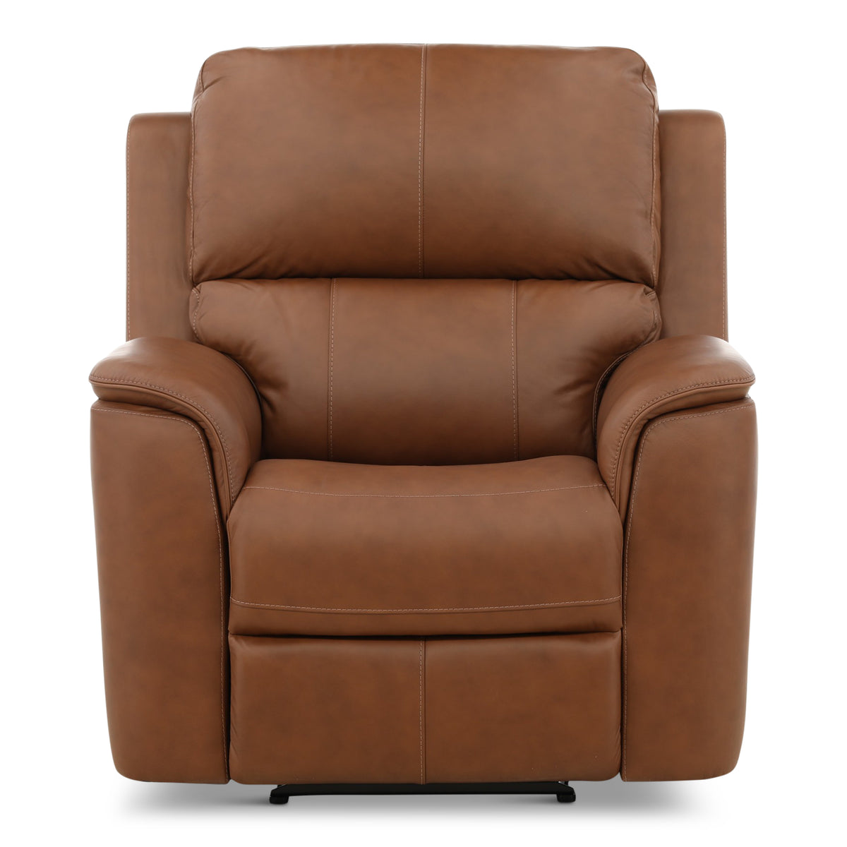 Flexsteel Karson Leather Power Recliner Chestnut