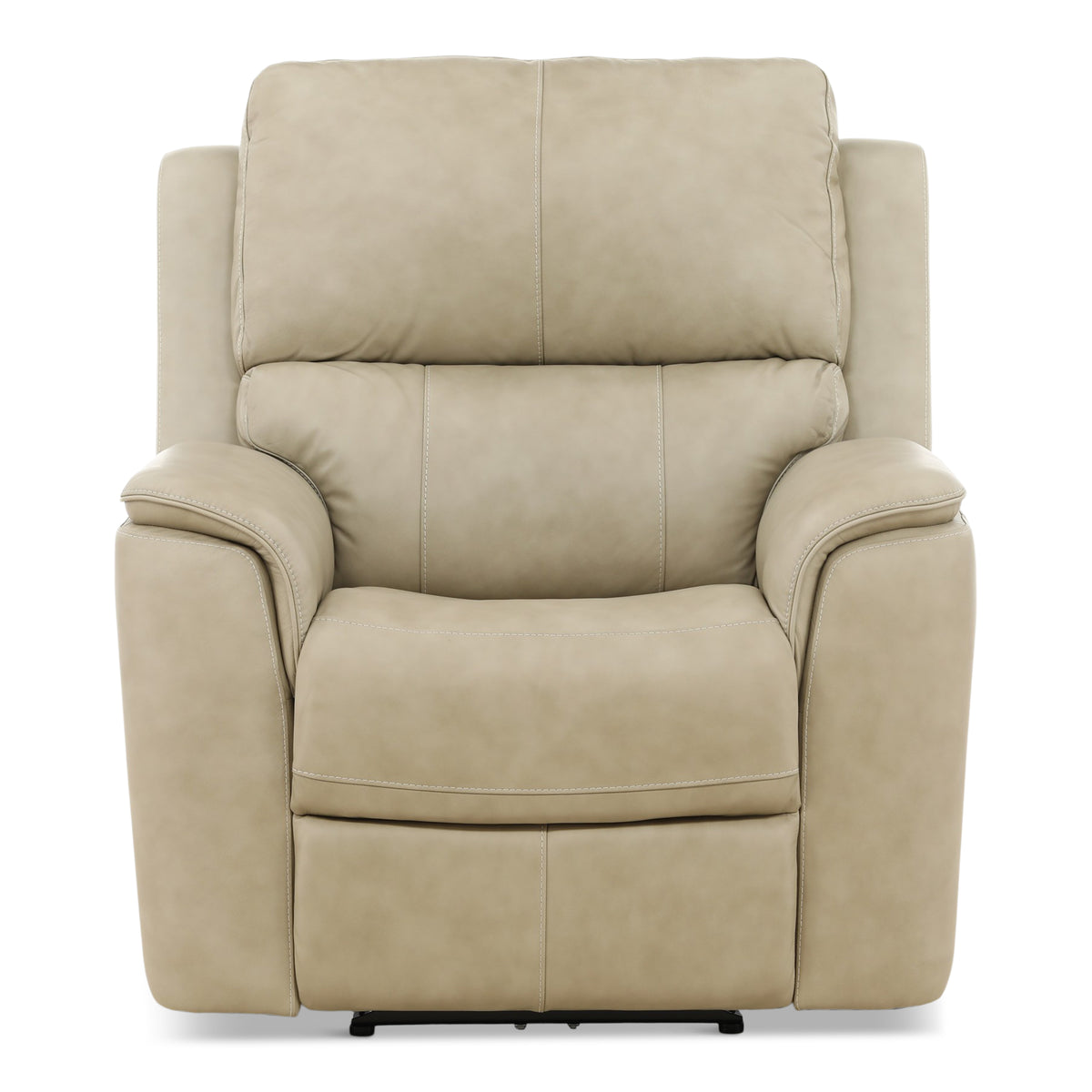 Flexsteel Karson Leather Power Recliner Stone
