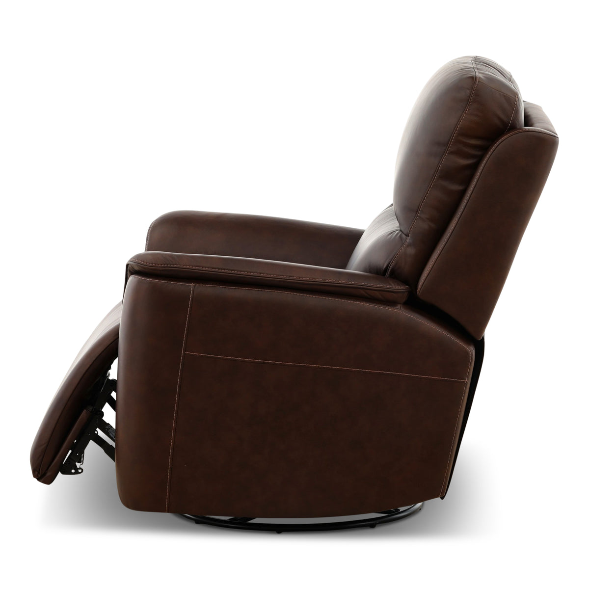 Flexsteel Karson Leather Power Swivel Glider Recliner