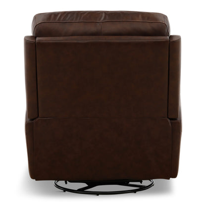 Flexsteel Karson Leather Power Swivel Glider Recliner