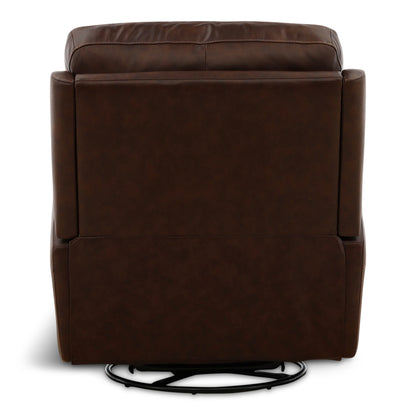 Flexsteel Karson Leather Power Swivel Glider Recliner