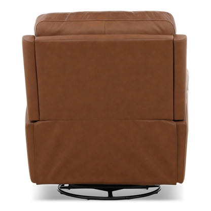 Flexsteel Karson Leather Power Swivel Glider Recliner