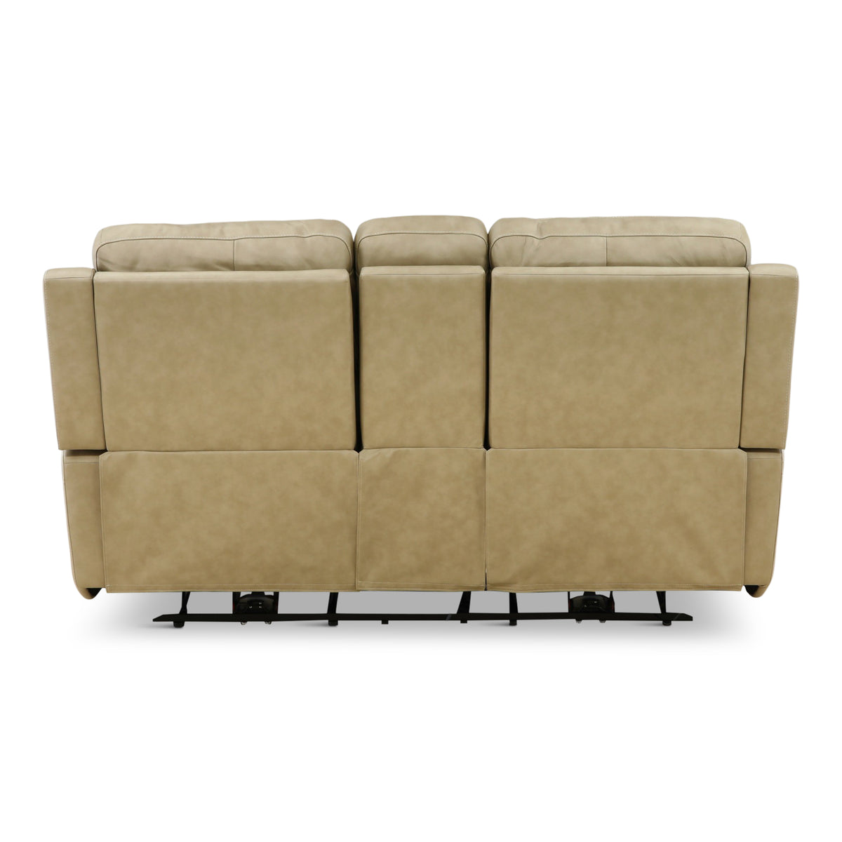 Flexsteel Karson Leather Power Reclining Console Loveseat