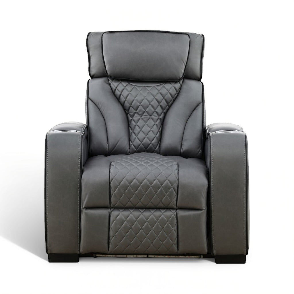 Recliner With LED Lights Slate