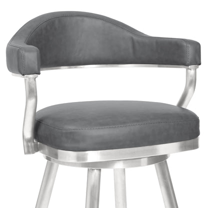 Justin 26" Counter Height Swivel Bar Stool