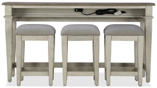Killian Sofa Table and 3 Stools - alternate view