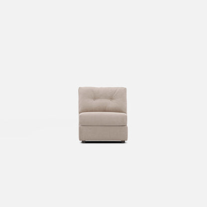Modular One Armless Chair Stone