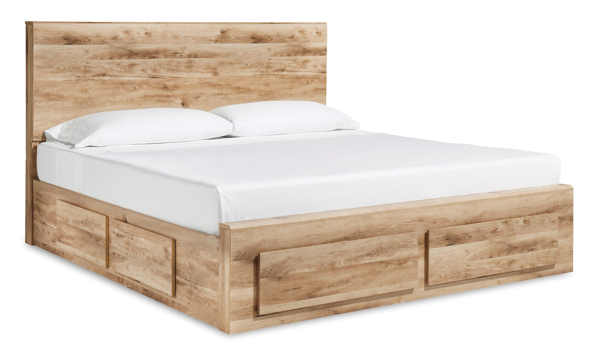Hyanna Panel Storage Bed with 1 Under Bed Storage Drawer King