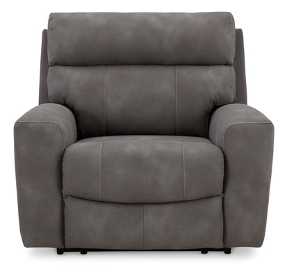 Ashley Next-Gen DuraPella Oversized Dual Power Performance Fabric Recliner Slate