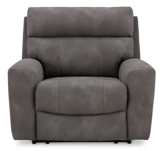 Ashley Next-Gen DuraPella Oversized Dual Power Performance Fabric Recliner Slate