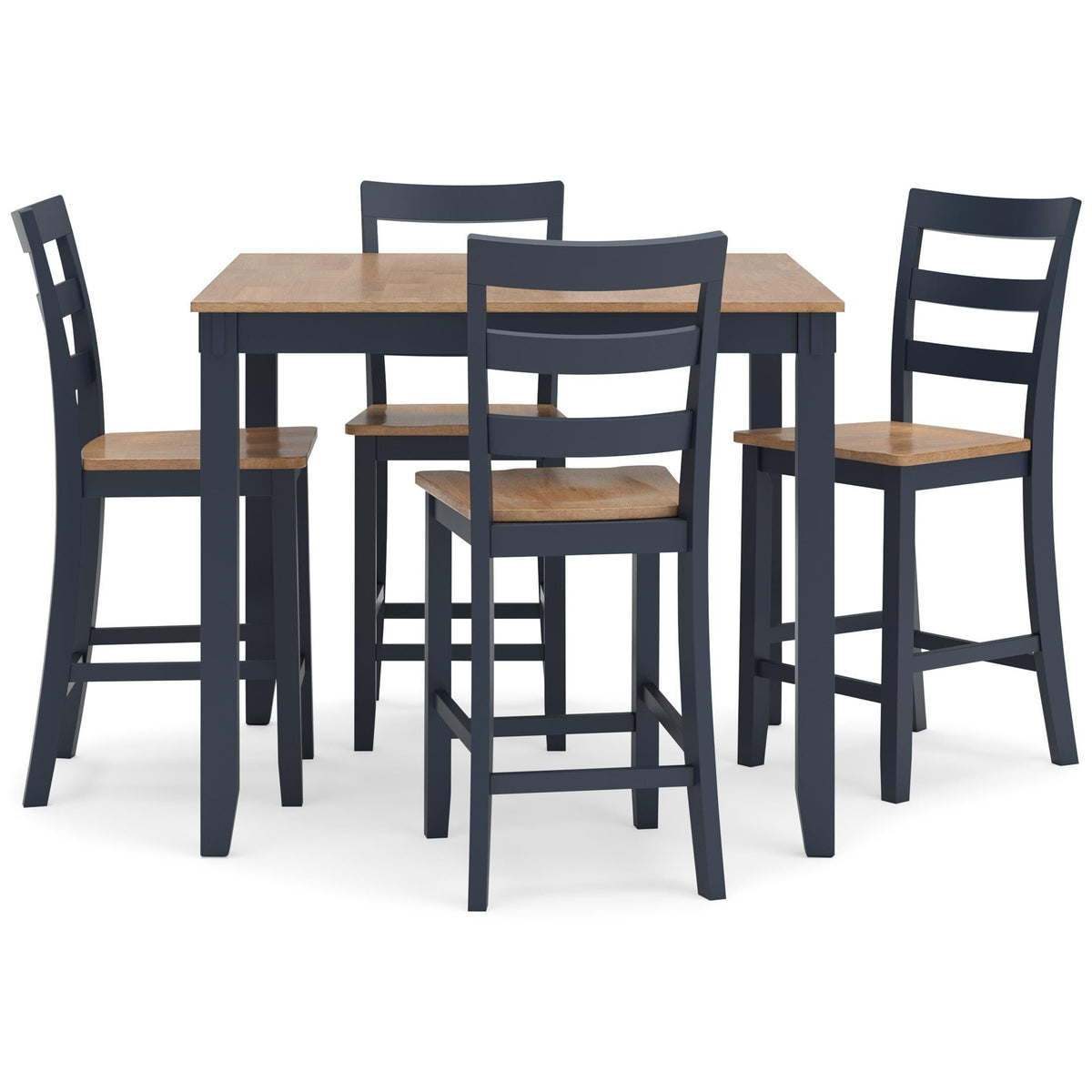 Gesthaven 5-Piece Counter Height Dining Set Blue