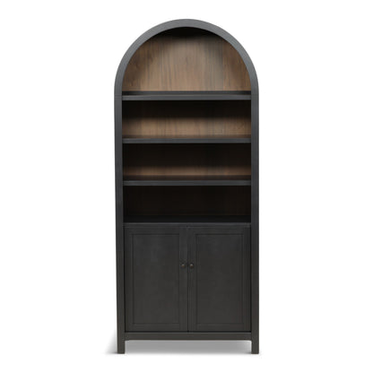 Sloan Arched Display Cabinet Black Magic