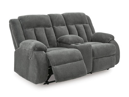 Greely Bend Power Reclining Console Loveseat