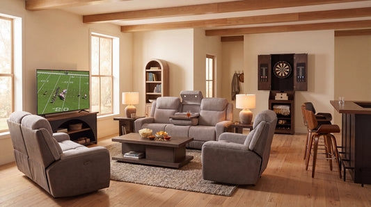 Xander Power Reclining Sofa with Drop-Down Table - alternate view
