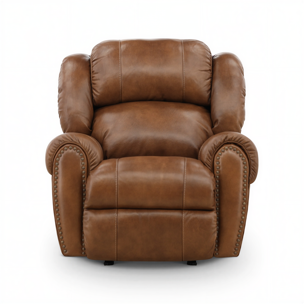 Falynn Leather Power Rocker Recliner Cognac