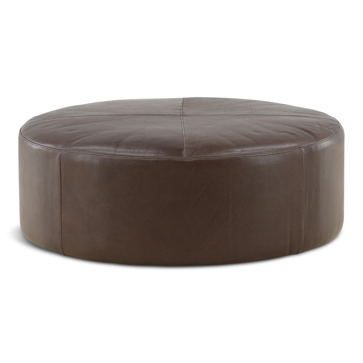 Kennedy Leather Cocktail Ottoman