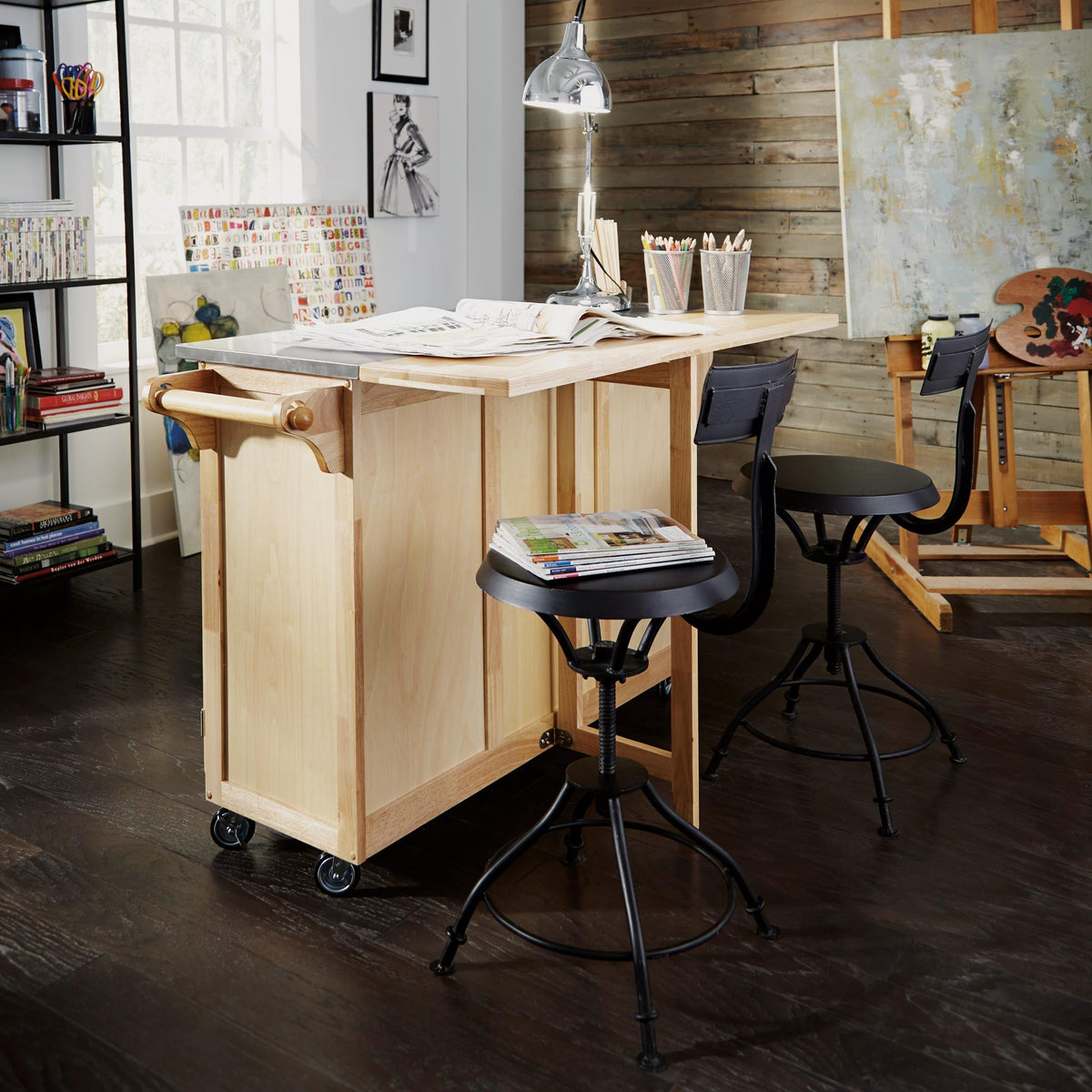 General Line 4 Drawer Kitchen Cart