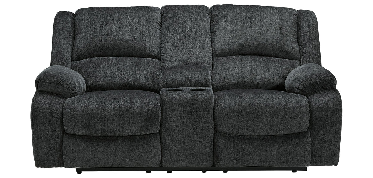 Draycoll Reclining Loveseat with Console