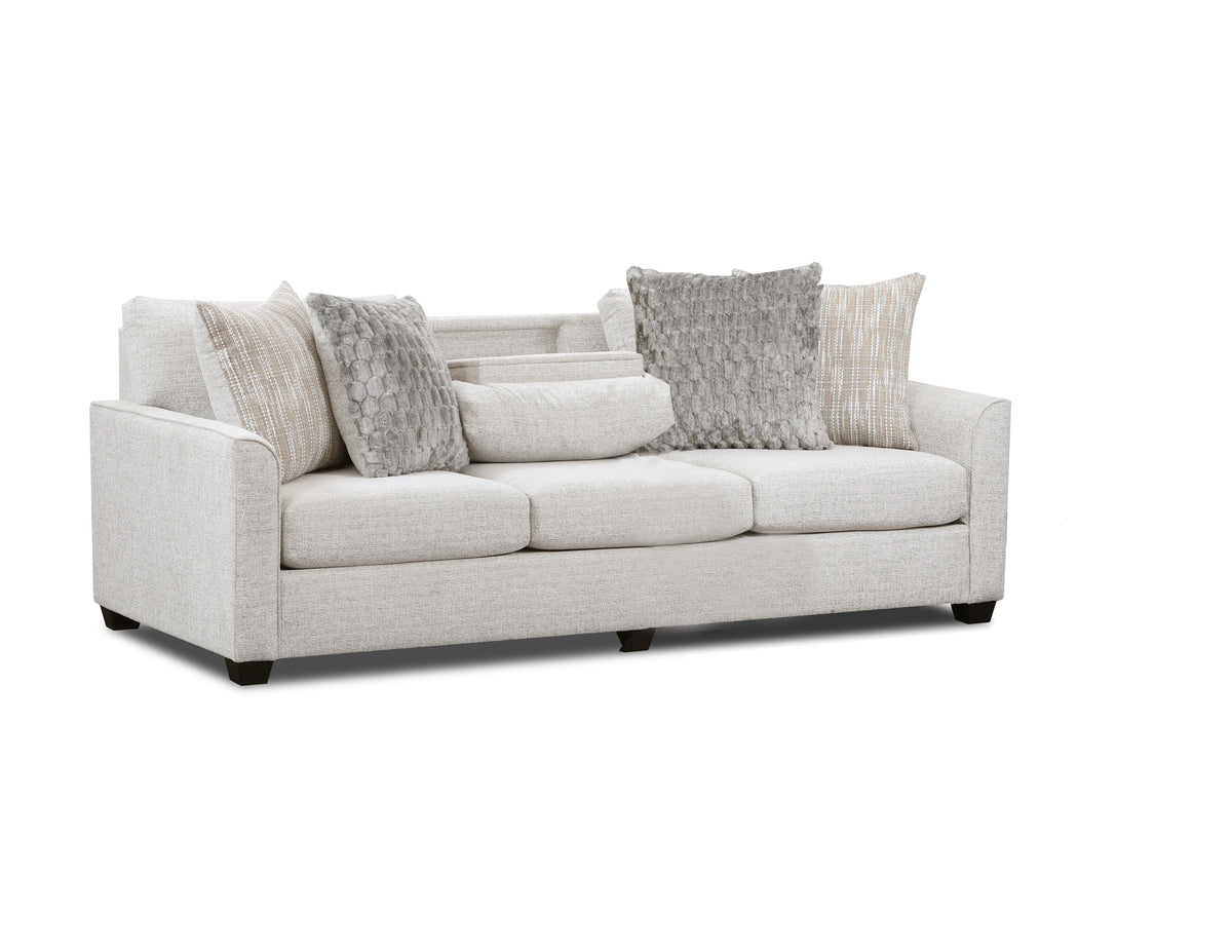 Forte Sofa with Drop-Down Table Cream