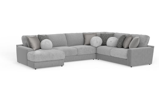 Ever 4-Piece Sectional Left-Facing Platinum