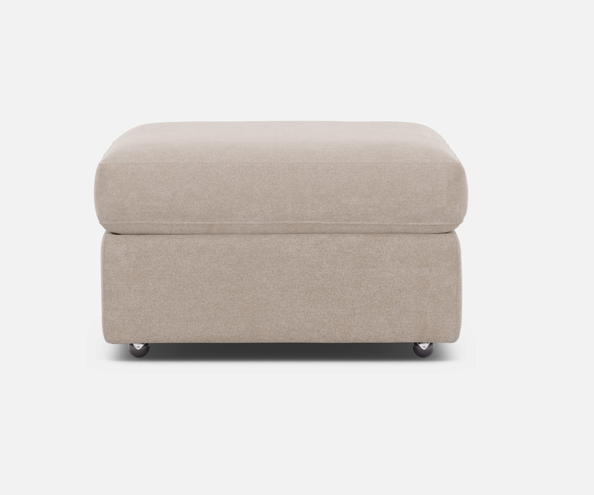 Modular One Storage Ottoman Stone