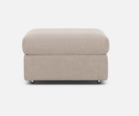 Modular One Storage Ottoman Stone